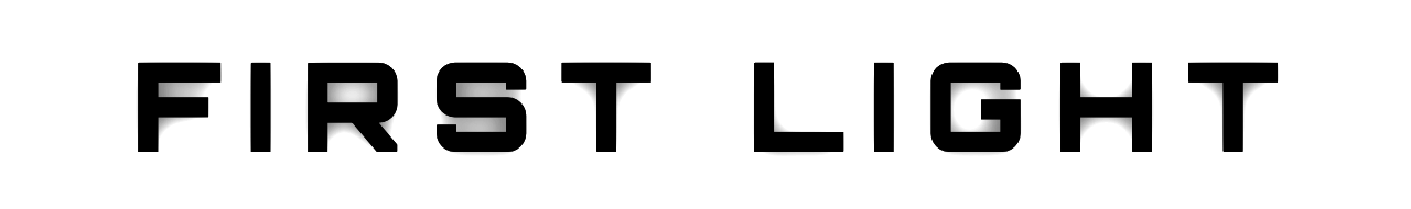 FIRST LIGHT logo, dark